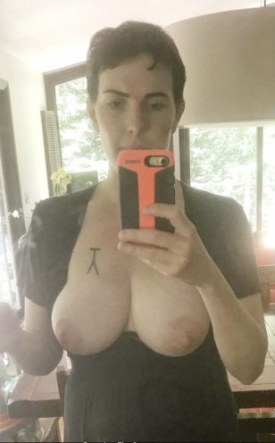 Aunt Julie Taking Selfie Of Her Big Natural Tits