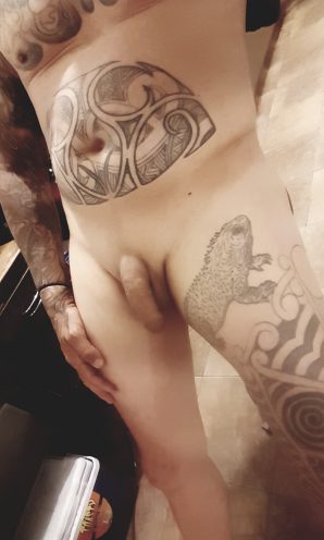 Tattooed Guy With Soft Cock